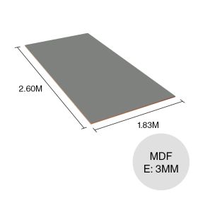 Fondo melamina MDF Fibro Plus U732 ST9 gris macadan 3mm x 1.83m x 2.60m