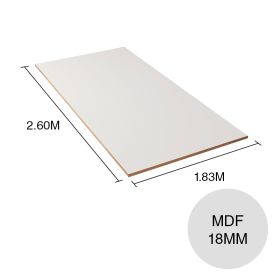 Tablero melamina MDF ST9 blanco alpino 18mm x 1.83m x 2.60m