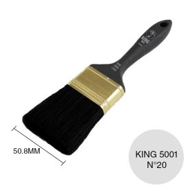 Pincel latex Nº20 serie King 5001 cerda china negra linea Profesional virola/4 x 50.8mm