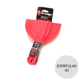 Set espatulas plasticas PVC ideal mezclar/masillar x 1.5"/3"/ 6" pack x 3u