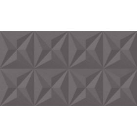 Revestimiento ceramico Estrela Carbono gris satinado borde rectificado 325mm x 590mm 8u x caja 1.53m² | ESTRELA CARBONO AC 32,5X59 8u CAJA 1,53m2