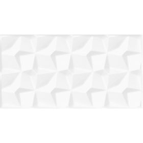 Revestimiento ceramico Cubic White blanco satinado borde rectificado 450mm x 900mm 4u x caja 1.62m² | CUBIC WHITE AC 45X90 4U CAJA 1,62m2