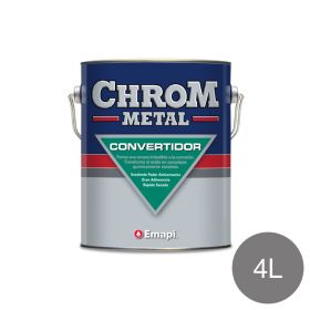 Esmalte sintetico convertidor Chrom Metal exterior gris espacial mate lata x 4l