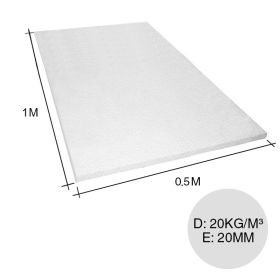 Placa aislante termico Isoplancha EPS densidad 20kg/m³ 20mm x 500mm x 1m