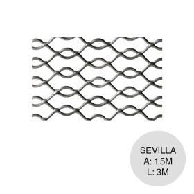 Metal desplegado ornamental Sevilla hoja 1.5m x 3m