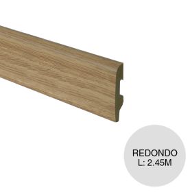 Zocalo EPS redondo roble natural 15mm x 70mm x 2.45m