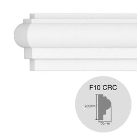 Moldura decorativa friso EPS Isoforma F10 CRC exterior 100mm x 200mm x 1000mm