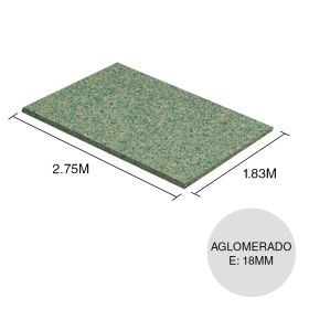 Tablero Aglomerado hidrofugo RH 15mm x 1.83m x 2.75m