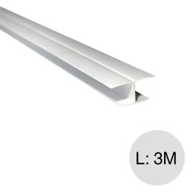 Perfil cielorraso PVC H blanco 30mm x 3m