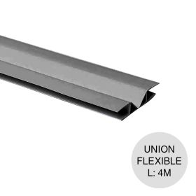 Perfil cielorraso PVC union flexible negro 15mm x 65mm x 4m