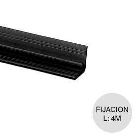 Angulo fijacion p/zocalo negro 15mm x 4m