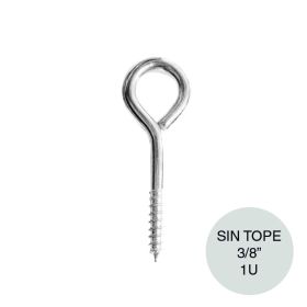 Piton cerrado fresado acero zincado s/tope 3/8"