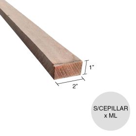 Clavadera Saligna sin cepillar 1'' x 2'' x ml