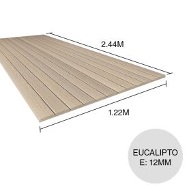 Panel compensado Plakimbre eucalipto grandis 12mm x 1.22m x 2.44m