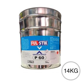 Adhesivo doble contacto P-60 multiples usos fuerte transparente lata x 14kg