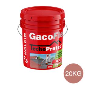 Membrana liquida impermeabilizante acrilica Techo Protec rojo teja balde x 20kg