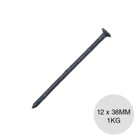 Clavo acero barnizado 12 x 38mm bolsa x 1kg
