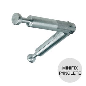 Perno doble articulado Minifix p/inglete acero galvanizado ø 7mm x 88mm