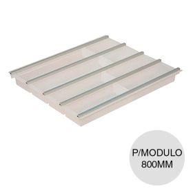 Cubiertero Matrix Box p/modulo 800mm plastico blanco translucido 55mm x 480mm x 708mm