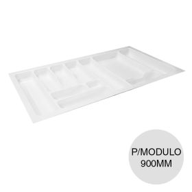 Cubiertero Universal p/modulo 900mm plastico blanco granulado 57mm x 490mm x 840mm