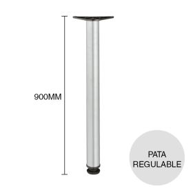 Pata de mesa regulable Rondella cromado pulido ø 60mm x 900mm