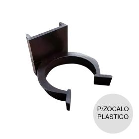 Clip plastico p/ zocalo plastico negro