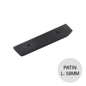 Patin p/clavar polipropileno negro 6.5mm x 58mm