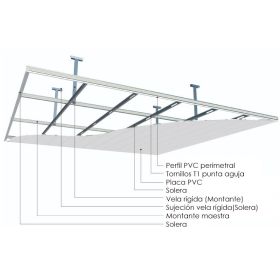 Cielorraso de pvc interior