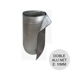 Aislante termico hidrofugo espuma polietileno Doble Alu Net 10mm x 1.05m x 20m rollo x 21m²