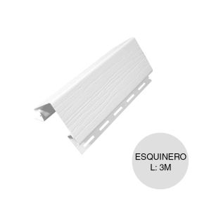 Perfil esquinero exterior PVC Iso Siding blanco 50mm x 3m