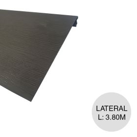 Perfil lateral PVC Iso Siding antracita x 3.80m