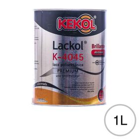 Laca poliuretanica K-4045 profesional alto transito base solvente translucido brillante lata x 1l