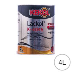 Laca poliuretanica K-4045 profesional alto transito base solvente translucido brillante lata x 4l