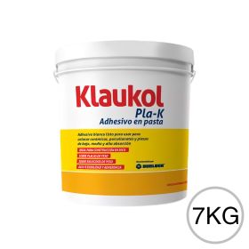 Adhesivo en pasta Pla-K exterior interior blanco balde x 7kg