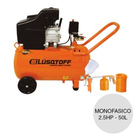 Compresor aire monofasico c/kit 2.5hp 50l