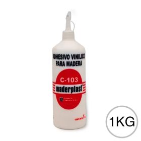 Adhesivo vinilico C-103 extra fuerte p/maderas blanco pomo x 1kg