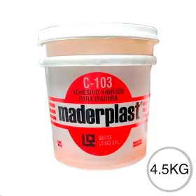 Adhesivo vinilico C-103 extra fuerte p/maderas blanco balde x 4.5kg