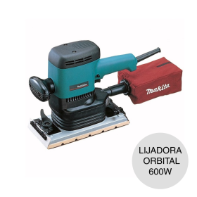 Lijadora orbital c/bolsa recolectora 115mm x 229mm 600w