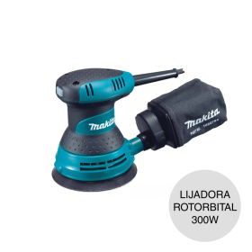 Lijadora rotorbital c/bolsa recolectora ø 5'' - ø 125mm 300w