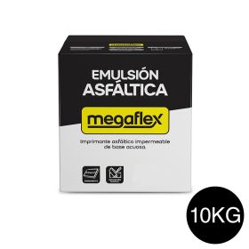 Emulsion asfaltica impermeabilizante Megaflex base acuosa aplicacion frio caja x 10kg