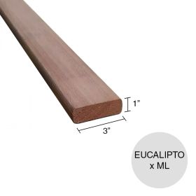 Tabla deck Eucaliptus Grandis 1" x 3" x ml