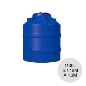 Cisterna 1100l polietileno multicapa azul ø1.16m x 1.30m