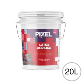 Pintura latex acrilico interior/exterior MIE-300 lavable antihongos antimancha blanco mate balde x 20l