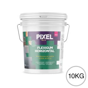 Membrana liquida doble acrilica impermeabilizante Flexigum MP-600 techos transitable en pasta blanco balde x 10kg