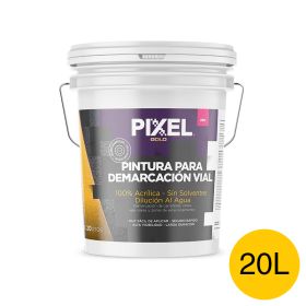 Pintura demarcacion vial acrilico PDV alta visibilidad larga duracion sin solventes amarillo mate balde x 20l
