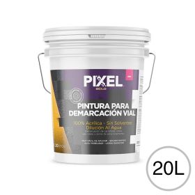 Pintura demarcacion vial acrilico PDV alta visibilidad larga duracion sin solventes blanco mate balde x 20l