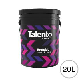 Enduido plastico Talento exterior interior blanco mate balde x 20l