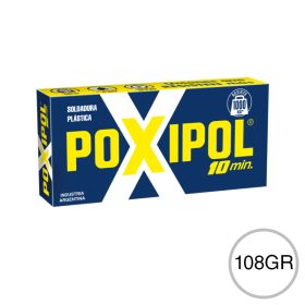 Adhesivo soldadura plastica Poxipol 10 min Metalico pomo x 108gr - 70ml