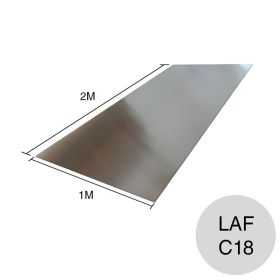 Chapa lisa LAF C18 1m x 2m x 1.25mm