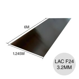 Chapa lisa LAC F24 1.245m x 6m x 3.2mm